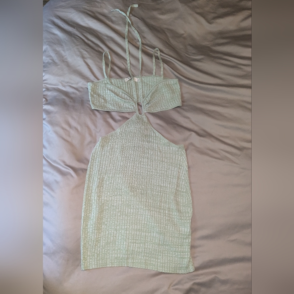 4th + Reckless Spaghetti Strap/Halter Cutout Dress